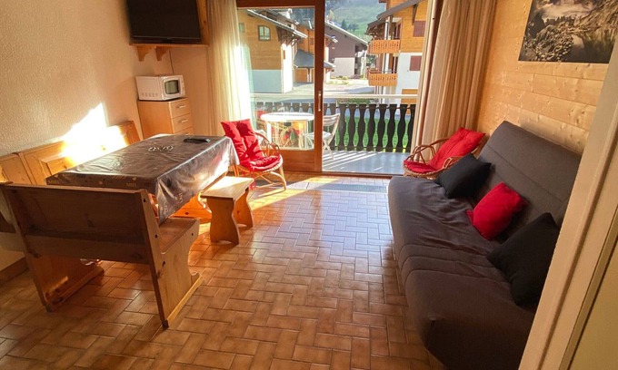 La Chapelle-d'Abondance Apartment | Cozy Studio at the Foot of Crêt Béni Slopes with South-Facing Balcony