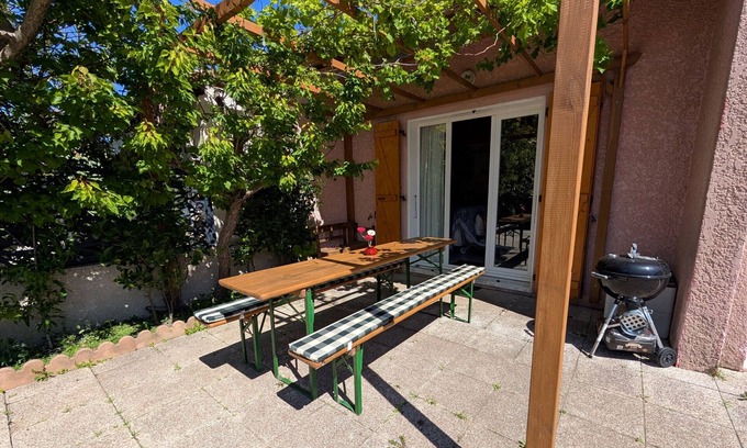 Port-la-Nouvelle Villa | Cozy Villa T2, 600m Beach, Air Conditioning, Parking