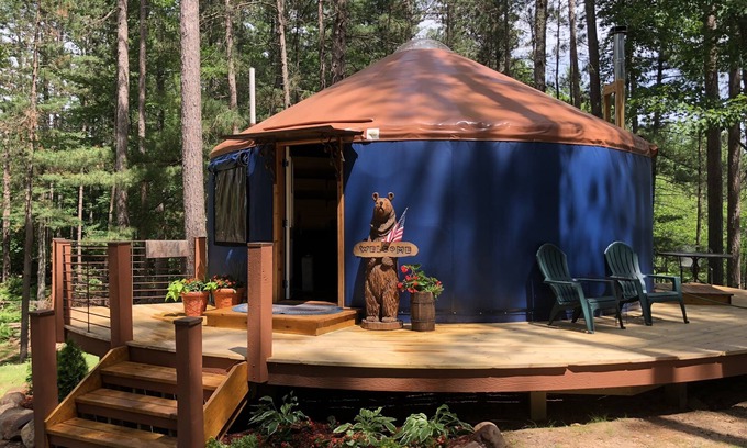 Cable Cabin | Cozy Yurt close to Birkie Start: Cable