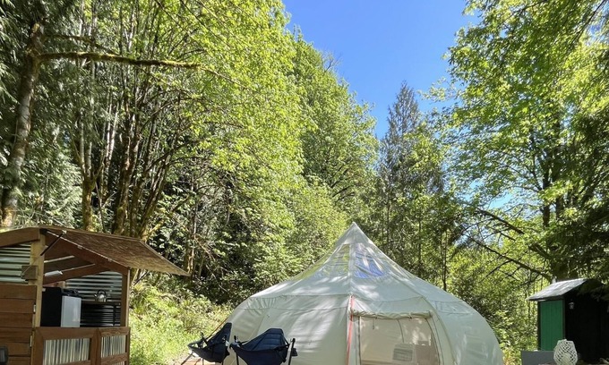 Castle Rock RV Rental | Cozy Yurt Nestled In Private Forest