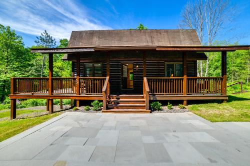 Mount Upton House | Creekside Cabin in Bainbridge with Wraparound Deck!