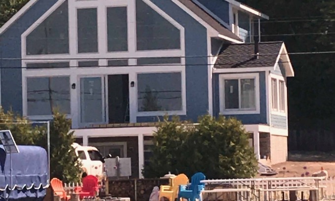 Beulah House | Crystal lake beautiful private sandy beach front.