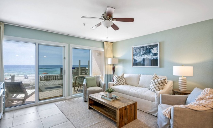 Crystal Beach Condo | Crystals Sands- Gulf Front, Newly Renovated in 2023!
