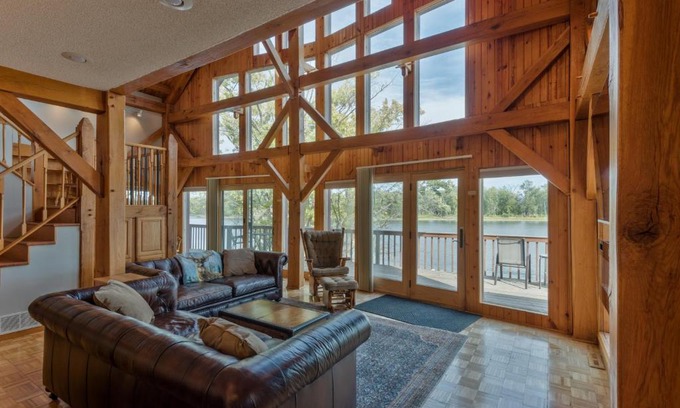 Marquette House | Custom Waterfront Lodge, 4 bed, 4 Bath, Sleeps 12!