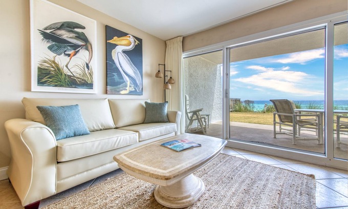 Miramar Beach Condo | D104 | Beachfront with Beach Service, Pool, & WiFi