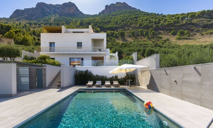 Castellammare del Golfo Villa | Design villa with private pool & sea-view terraces