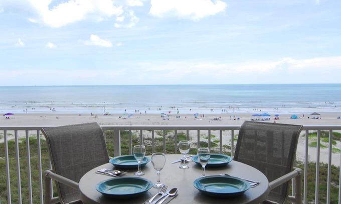 Cocoa Beach Condo | DIRECT OCEANFRONT NOW RENTING SUMMER FALL AND WINTER! BEAUTIFUL OCEANFRONT VIEW!