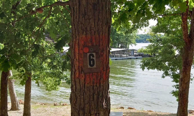 Lake of the Ozarks RV Rental | DnD Campground Site #6 Lake Front Primitive Camp site