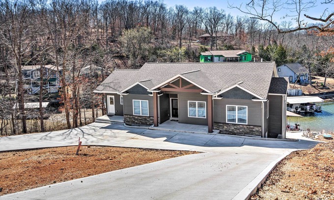 Rocky Mount House | Dock & Fire Pit: Lakefront Rocky Mount Home!