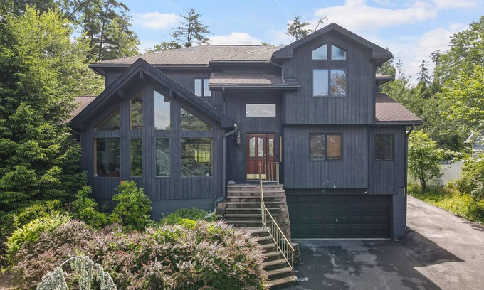 East Stroudsburg House | Dog-friendly home with pools, tennis, game room, pool table, firepit, fireplace
