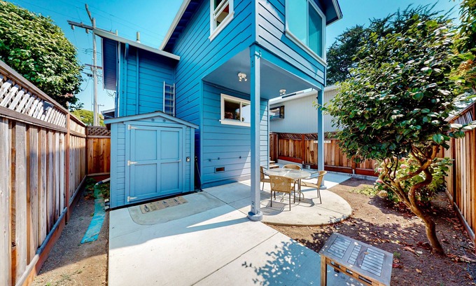 Seabright House | Dog-friendly home with ocean view & parking, steps to Seabright Beach