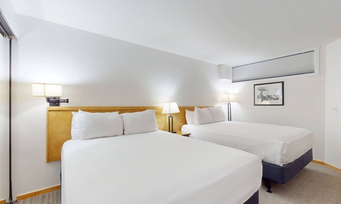 West End Apartment | Dog-friendly room on Main St - pool & hot tub - walk to lifts, ground-floor