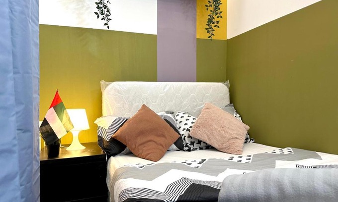 Barsha Heights House | Double window Partition Room in Tecom Near Metro