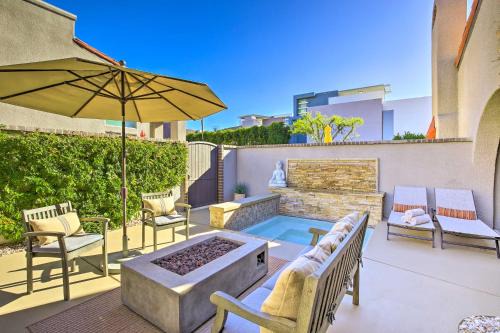 Downtown Palm Springs Apartment | Dtwn Palm Springs Condo BBQ, Pool, Fire Pit, etc!
