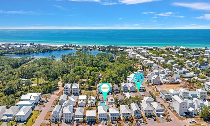 Dune Allen Beach House | Dune Allen Coastal Charm – 3BR Home Walk to Beach & Pool Sleeps 6