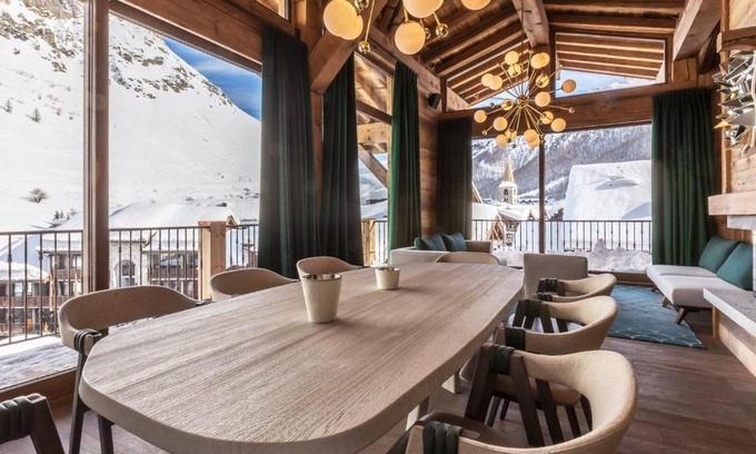 Val-d'Isere Apartment | Duplex 5 pièces luxe aux pieds des pistes avec hammam et cheminée - FR-1-694-87