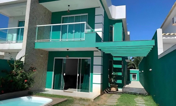 Sao Vicente de Paula House | Duplex C/piscina, Área Gourmet e Vista Para o mar