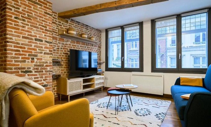 Old Lille Apartment | Duplex Rue Royale, rooftop, balnéo spa