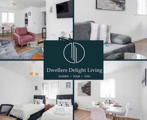 West Thurrock Apartment | Dwellers Delight Living Ltd Serviced Accommodation Charming 3 Bedroom Flat, Chafford Hundred, Grays with Free Parking & Wifi