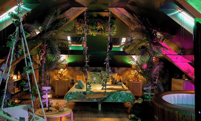 Lingolsheim Apartment | Dynasty Jungle Home Spa Jacuzzi