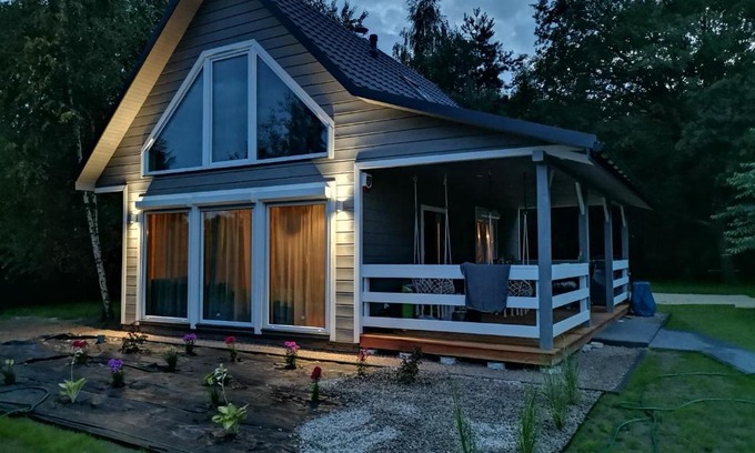 gmina Pokrzywnica Villa | Dziki zakątek Piskornia dom z balią jacuzzi