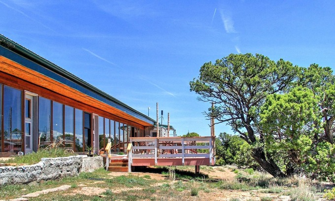 Grand Junction House | 'Earth Ship’ Cliffside Glade Park Home on 35 Acres