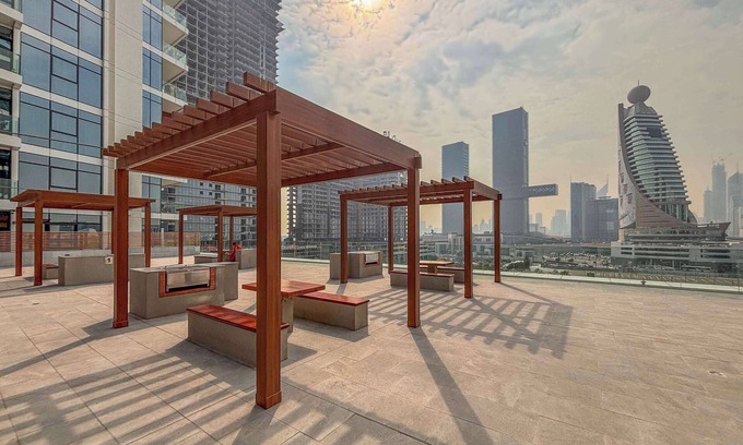 Dubai Apartment | Elegant 1BR with Partial Burj Views in Za'abeel