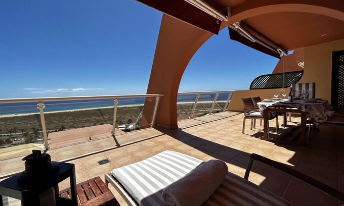 Solana del Matorral Apartment | Large terrace, views of the beach, sunny, free Wifi, spacious and comfortable