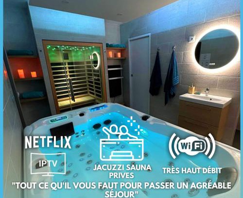 L'Isle-Adam Apartment | Escapade Relaxante - Spa - Jacuzzi - Sauna - Privés