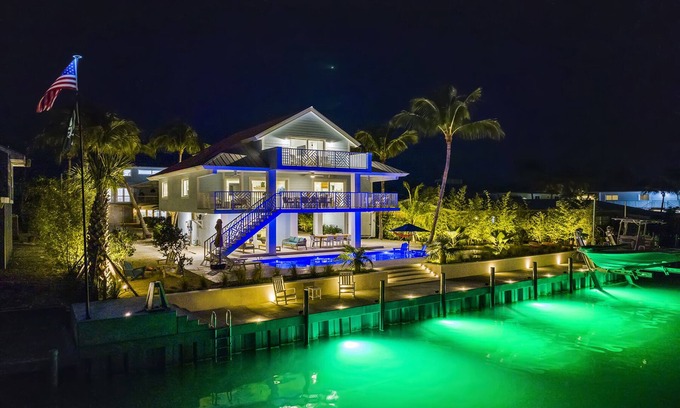 Venetian Shores House | Estate Home with Private Beach, Dock & Bay/Ocean Access