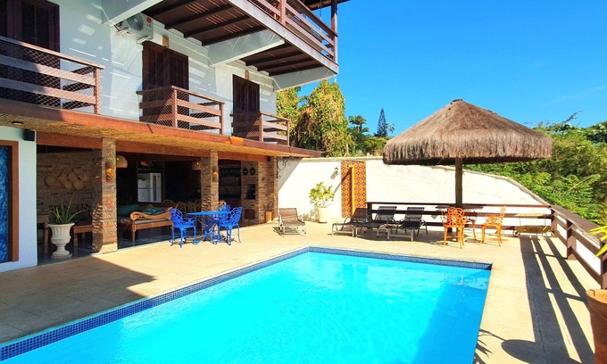 Buzios House | EXCELLENT HOUSE IN GERIBÁ, 500m FROM THE BEACH! BEAUTIFUL VIEW. 4 BEDROOMS, AIRY, COZY