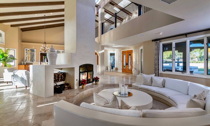 Santa Ynez House | Exclusive Estate with tennis, pool, and mountain views.