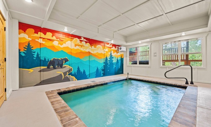 Sevierville Cabin | *Fall Break* Family-Friendly, Private Heated Pool, Hot Tub, 15 Min to PF Parkway