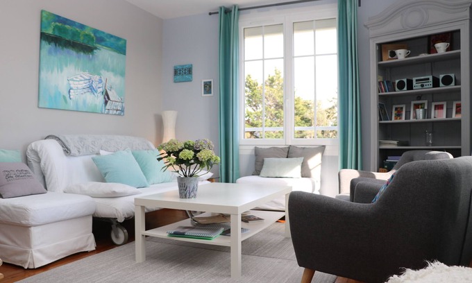 Hermanville-sur-Mer House | Family home: Large family apartment + sauna area