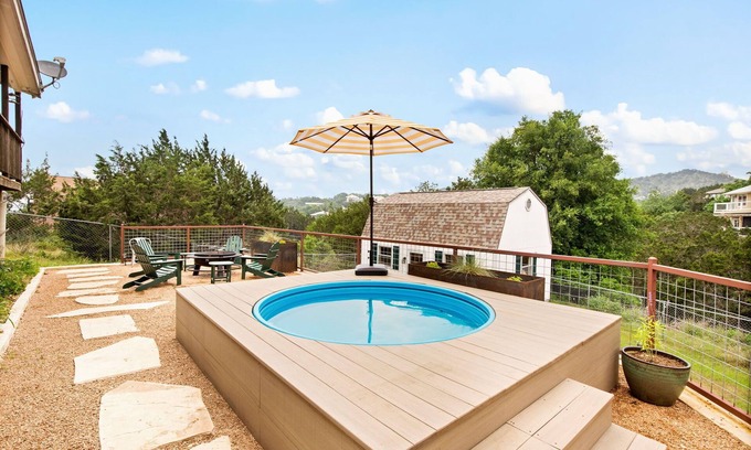 Canyon Lake House | Family home w/lake access, heated stock tank pool, kayaks, kid + dog-friendly