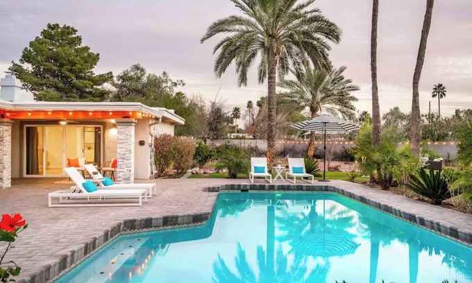 Paradise Valley Village House | Family Pool House Oasis with Game Room!