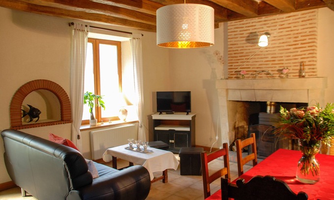 Vallieres-les-Grandes House | Family room-Ensuite-Park view