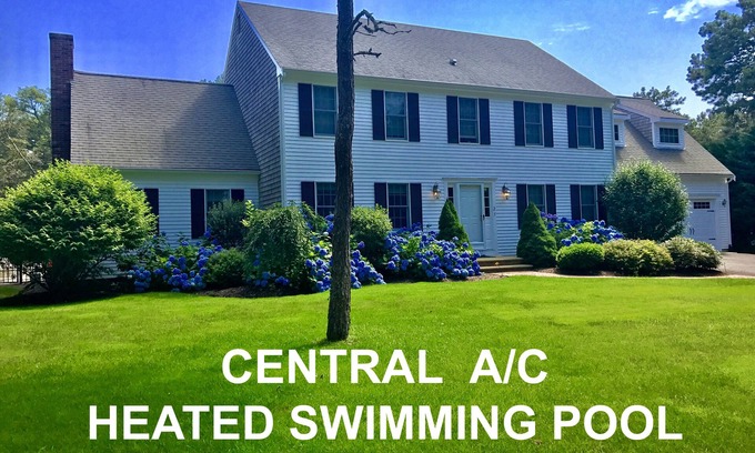 Dennis Port House | Family Reunion Home with Heated Salt Water Swimming Pool and Central A/C