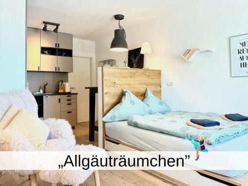 Scheidegg Apartment | Ferienapartment Allgäuträumchen - modernes Apartment im Allgäu mit Außensitzplatz