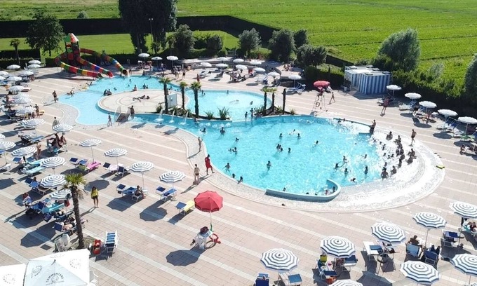 Porto Santa Margherita House | Feriendorf Laguna Village Mobilehome Happy Premium für 7 Personen