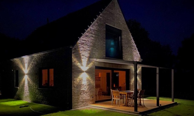 Barssel House | Ferienhaus Seeblick am Harkebrügger See mit Sauna und Kamin