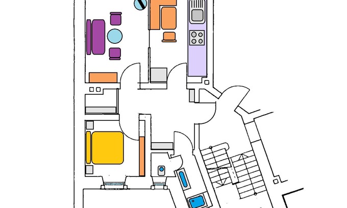 Baden-Baden Apartment | Ferienwohnung Classic, 60qm, 1 Schlafzimmer, max. 4 Personen