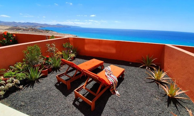 Pajara Apartment | Ferienwohnung Paraiso 2 Costa Calma Meerblick