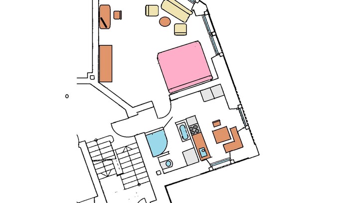 Baden-Baden Apartment | Ferienwohnung Royal, 50qm, 1 Schlafzimmer, max. 2 Personen