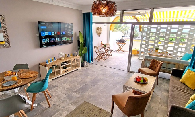 Solana del Matorral Apartment | Ferienwohnung Vista Faro, Morra Jable, Meerblick