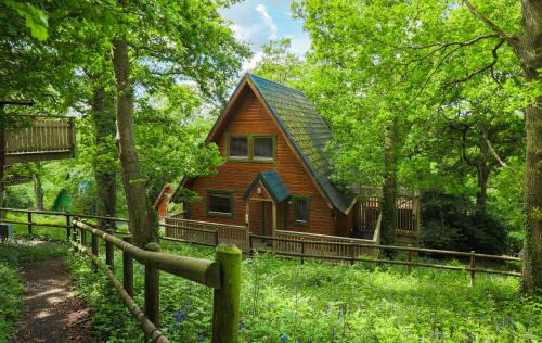Liverton House | Fern Gully Lodge with Hot Tub - Spa Resort - Devon