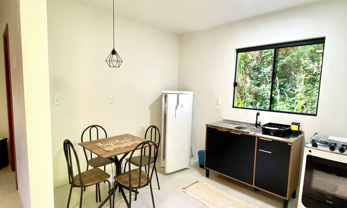 Garopaba Apartment | Ferrugem Green Village I apartamento com ar cond. e cozinha Praia da Ferrugem SC