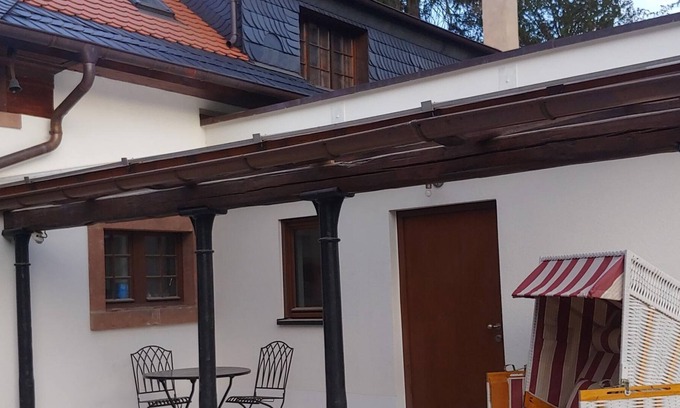 Neustadt-Stadtmitte Apartment | Fewo 4, Appartement/fewo, Dusche, WC, Terrasse - Villa Antica