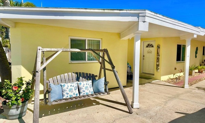 Cocoa Beach Cottage | Fiesta Flamingo Cottage Blocks to Beach & River ~ Kayaks and Bikes Provided!