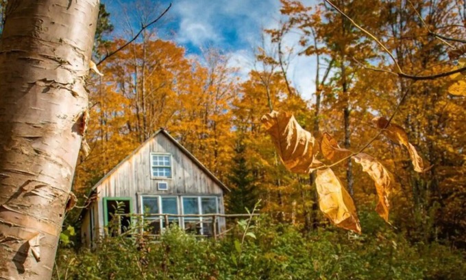 Walden Cabin | Find renewal in a charming off-grid, Vermont cabin with stunning mountain views.